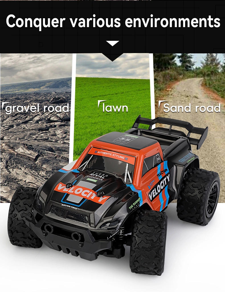 RC Rock Off-Road Monster Truck – 2.4GHz Remote & Mobile App Control, High-Speed 4WD Toy Car speed 15 to 20 Km/h 1:20 Scale