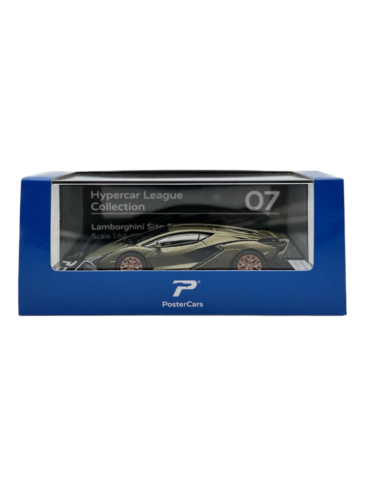 Postercars Hypercar League Collection Lamborghini Sian FKP 37 1:64 Scale  / Verde Gea (No 07)