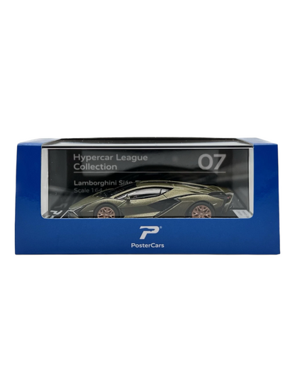 Postercars Hypercar League Collection Lamborghini Sian FKP 37 1:64 Scale  / Verde Gea (No 07)