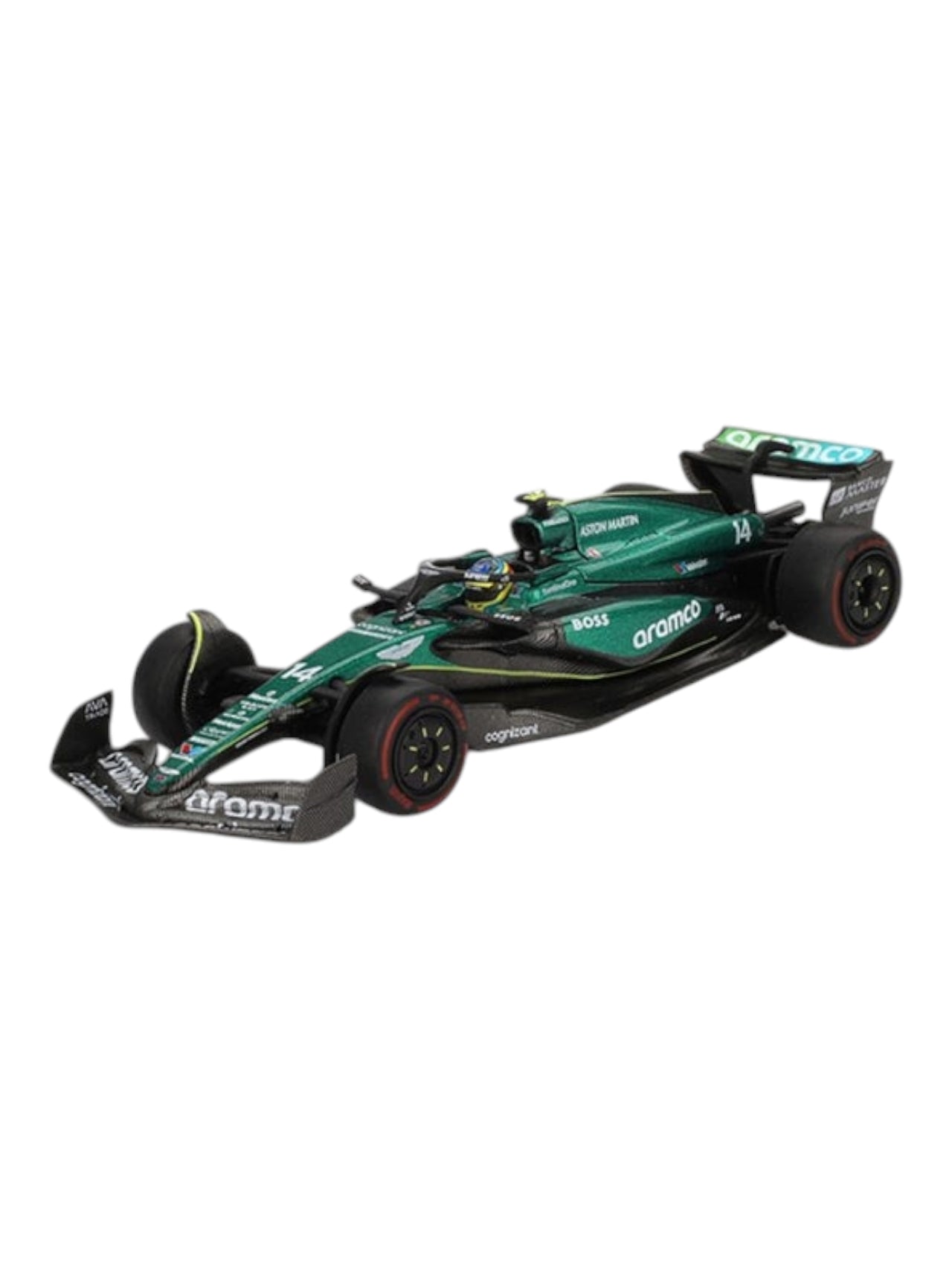 Mini GT Aston Martin amr24 #14 2024 f1 2024 bahrain gp fernando alonso code-999 1:64 Scale