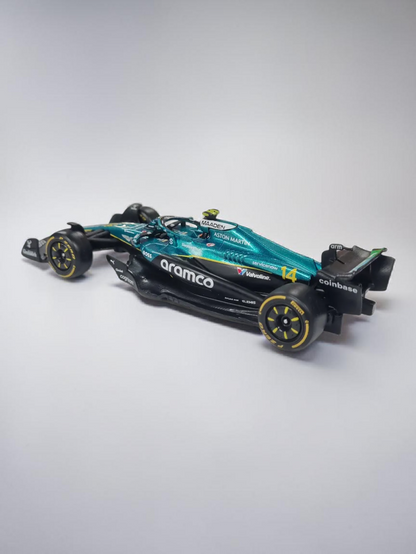 Bburago Aramco 'Aston Martin AMR25 - Fernando Alonso No.14 Formula 1 Imported Diecast 1:43 Scale