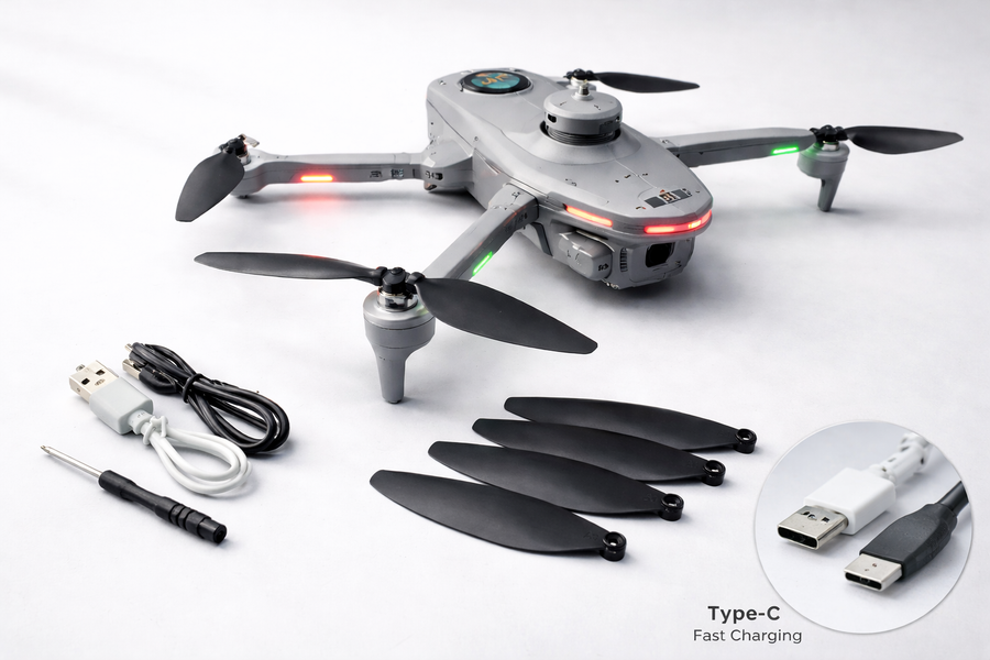 JJRC H139PRO HD Intelligent Aerospace Flight Control Digital 2.4G 4 Channel Dual Camera Obstacle Avoidance Brushless and Led Light Four-Axis RC Drone