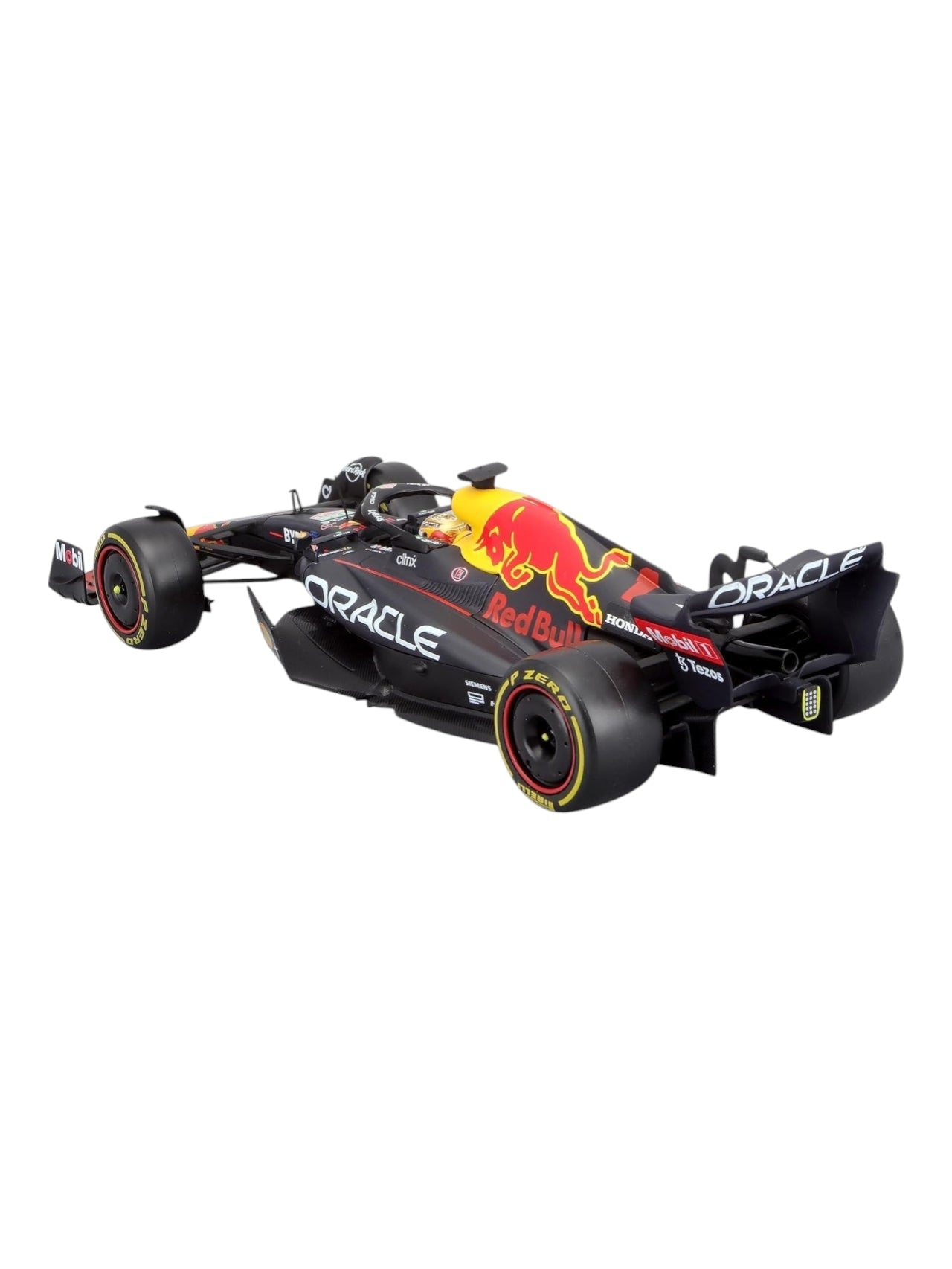 Bburago Formula 1 (F1) Oracle Redbull Winner Abu Dhabi Grand Prix 2022 Max Verstappen 1:24 Scale ( Acrylic case damage car mint condition)
