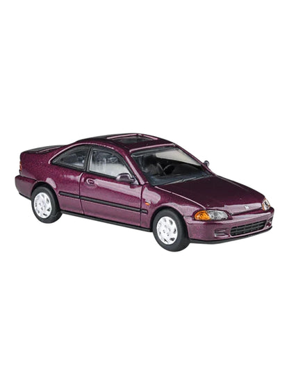 Para64 1985 Honda civic coupe eji camellia red 1:64 Scale