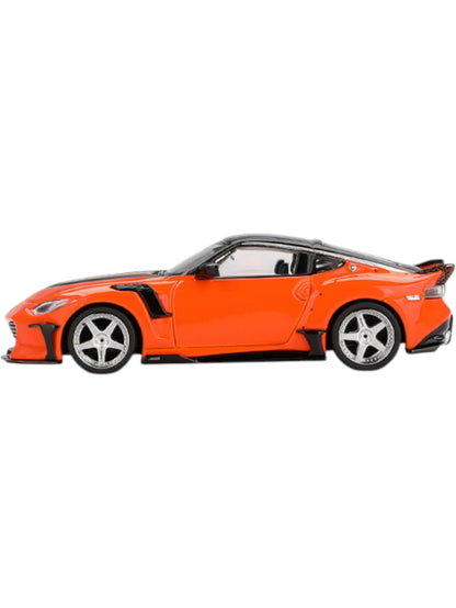 Mini gt #989  nissan z veliside FFZ400 orange  1:64 Scale