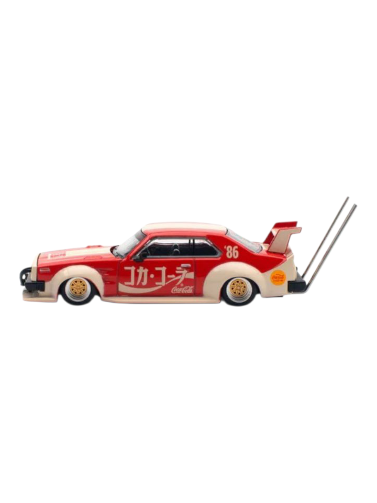 Pop Race PR64-135 x Tiny Coca-Cola Skyline C210 Kaido Racer Bosozoku Style 1:64 Scale