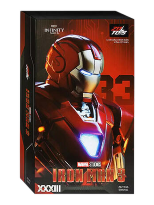 ZD Toys Iron Man Mark 33 Action Figure-Marvel Studio Infinity Saga 1:10 Scale