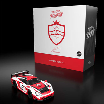 PRE-ORDER HotWheels RLC x Robert Lewandowski x 1997 Porsche 911 GT1 Diecast matel 1:64 Scale Eta - April 2027