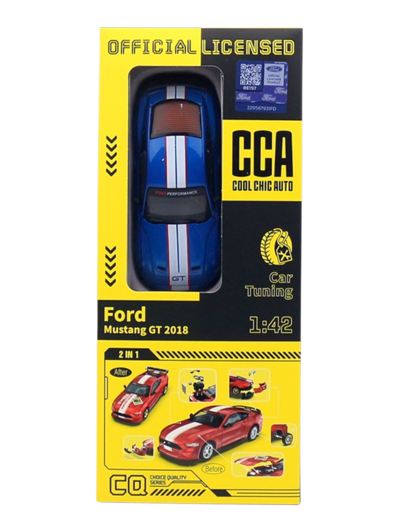 CCA Choice Quality Series Ford Mustang GT 2018 Car Tuning 1:42 Scale