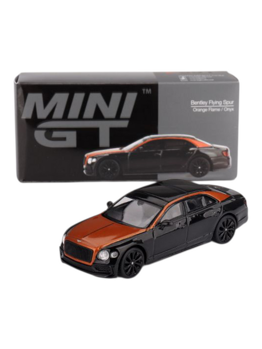 Mini GT Bentley Flying Spur (Orange Flame/Onyx) Code-991 1:64 Scale