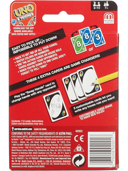 UNO Playing Card Game – Classic Family Fun (112-Card Set, Multicolor)