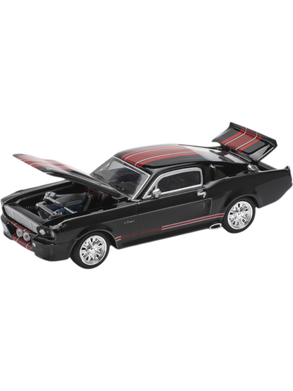 POP RACE Shelby Mustang GT500 Black 1:64 Die-Cast Car Model | PR64-218