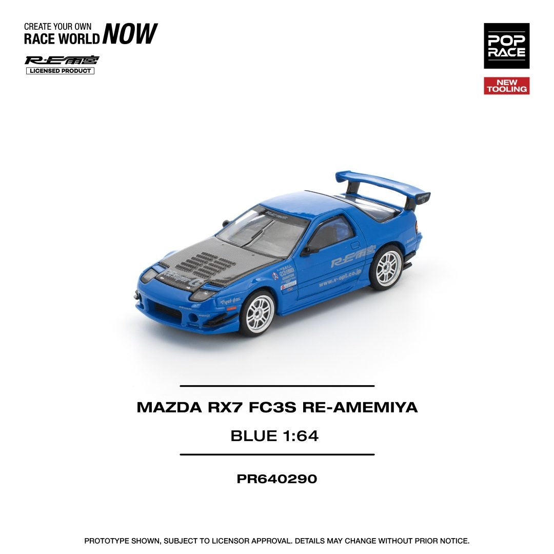 Pop race pr64-290 mazda rx-7 fc3s re-amemiya 1:64 Scale