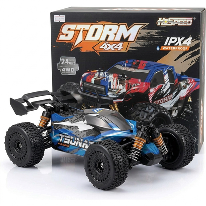 HOSPEED Storm 4x4 Scale 1:18 Remote Control Toy Brush Car 2.4GHz 4WD Electric High Speed 36KM/H RC Monster Truck | Code: HS18-62