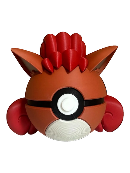 Pokemon Pokéball Vulpix Display Collectible| Premium pokéball showpiece For Collectors