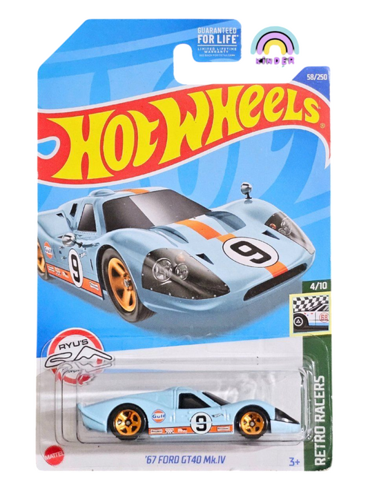 HotWheels 67 Ford GT40 MK.IV Imported Mainline 1:64 Scale