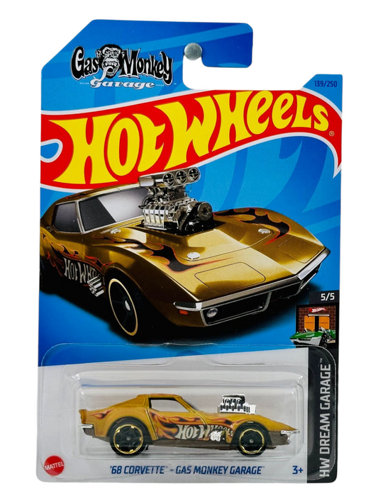 HotWheels 68 Corvette-Gas Monkey Garage Imported Mainline 1:64 Scale