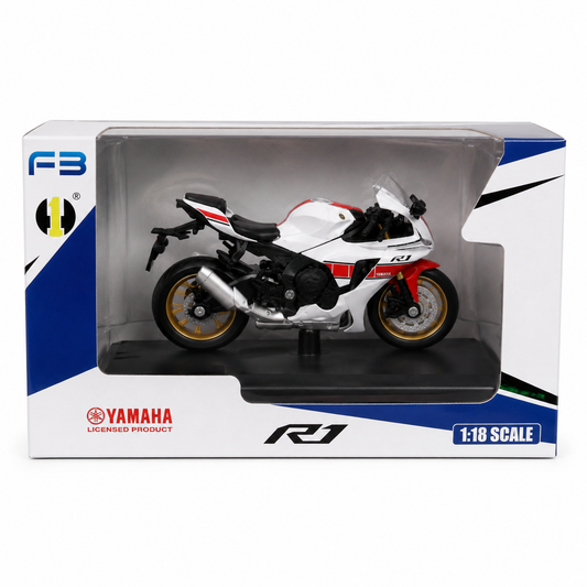 Yamaha R1 1:18 Scale Diecast Bike Model – Premium Licensed Collectible