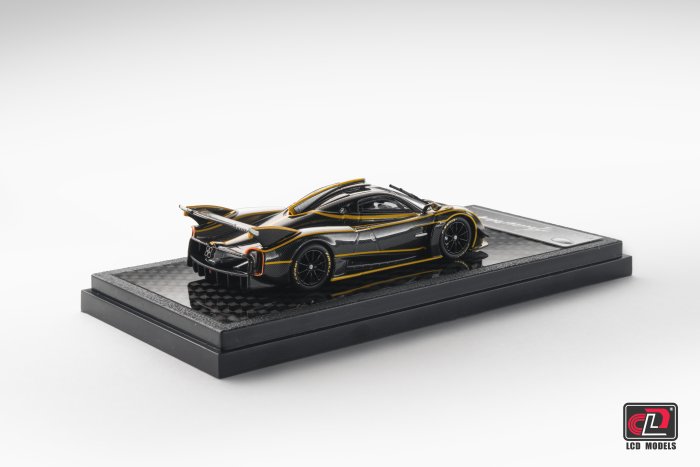 LCD Models Pagani Huayra R Imported 1:64 Scale die-cast Model (code-LCD64028-BS-Black/Silver)
