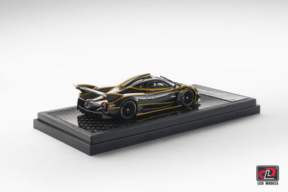 LCD Models Pagani Huayra R Imported 1:64 Scale die-cast Model (code-LCD64028-BS-Black/Silver)