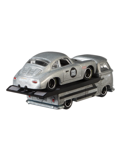 HotWheels Car Culture Team Transport Porsche 356A Outlaw and Volkswagen Transporter T1 Pickup #13 Imported 1:64 Scale