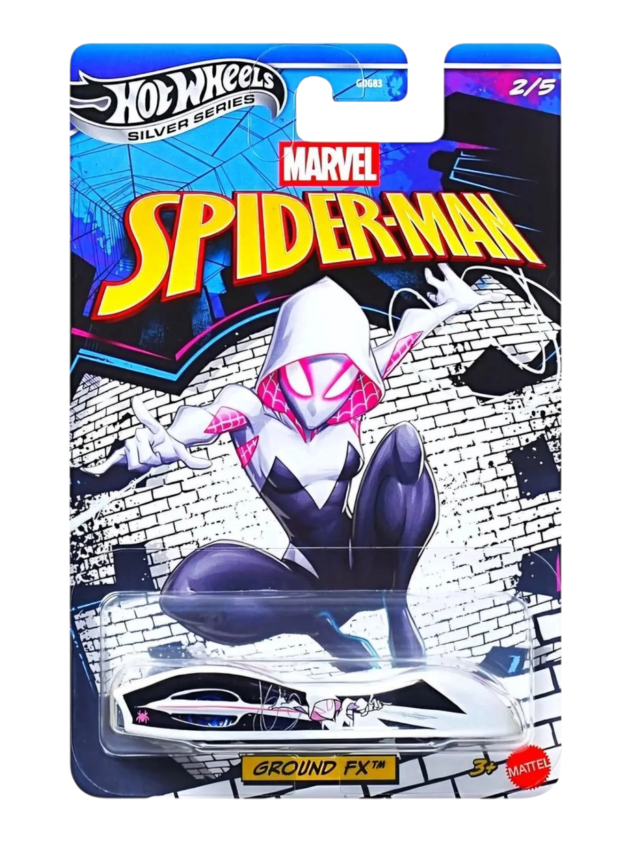 Hotwheels Spiderman Series Set of 5 cars Mainline 1:64 Scale (GDG83-952L)