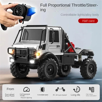 No.Mn-333 Remote Control Truck U4000 1:18 Scale 2.4GHz Battery Charging Method 7.4v Battery Set, LED Lights USB Charging Port RC Truck