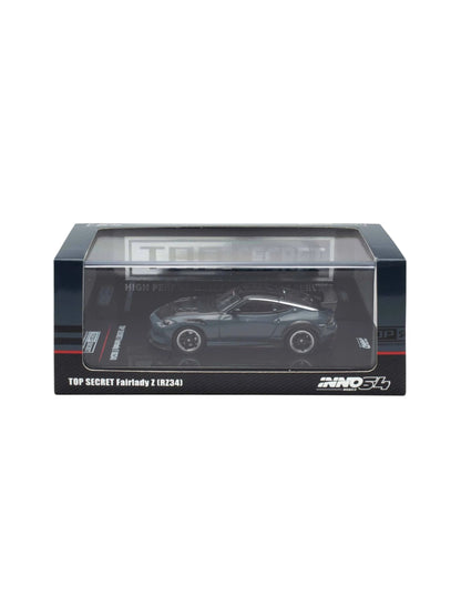 INNO64 Top Secret Fairlady Z (RZ64) Stealth Gray 1:64 Scale Metal Diecast IN64-Z34TS-SG