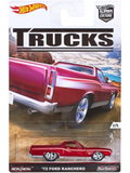 Hotwheels 72 ford ranchero Imported Premium 1:64 Scale