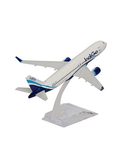 Aircraft Model Indigo Airbus A320neo IndiGo Airlines 16cm (Code 123)