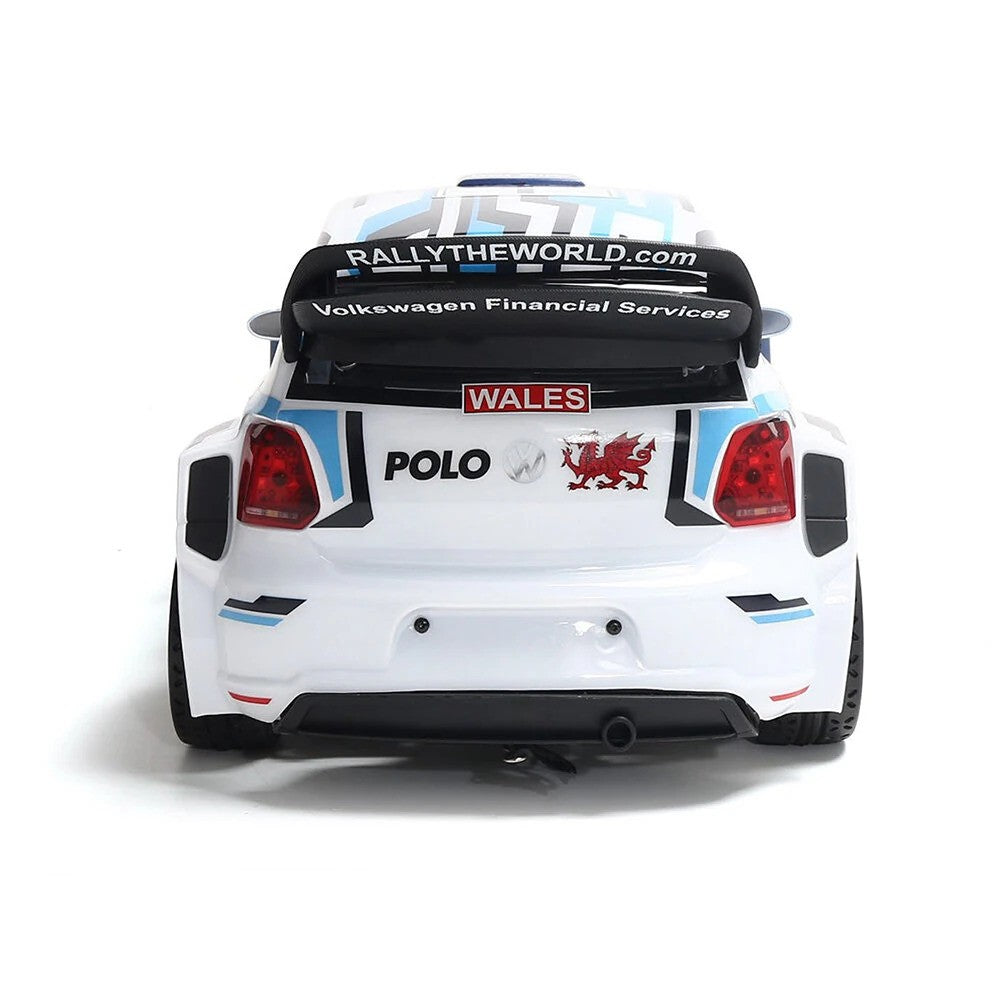 HYPER GO 2.4G 4WD Sport Rally Drift RC Car Brushless High Speed Volkswagen Polo R WRC 2015 Remote Control Car Imported 1:10 Scale Long control range (120m) Up to 70 km.
