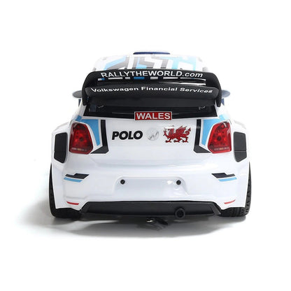 HYPER GO 2.4G 4WD Sport Rally Drift RC Car Brushless High Speed Volkswagen Polo R WRC 2015 Remote Control Car Imported 1:10 Scale Long control range (120m) Up to 70 km.