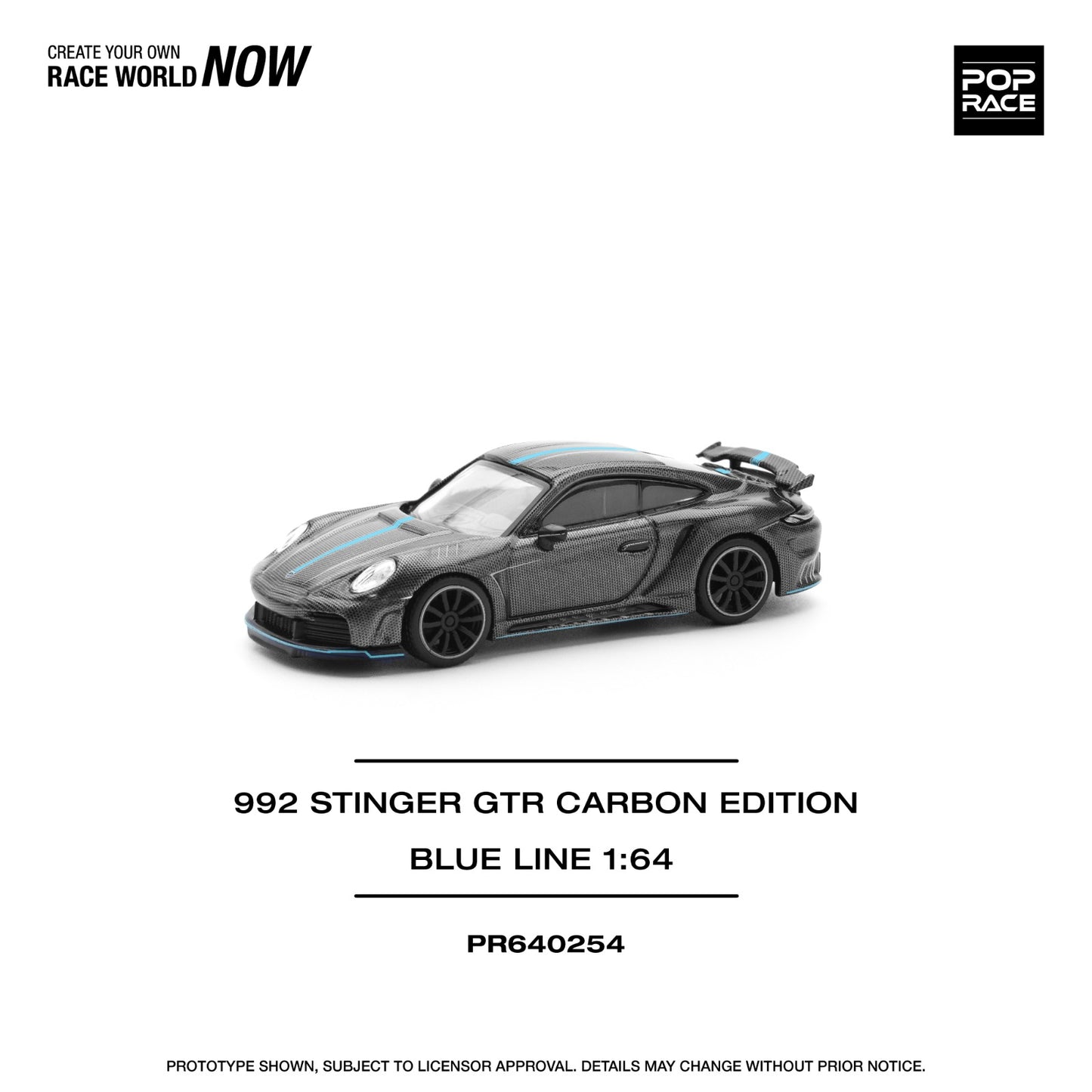 Pop race pr64-254 992 stinger GTR 1:64 Scale
