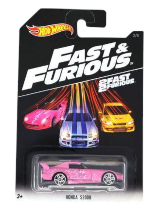HotWheels 2 Fast 2 Furious Honda S2000 Imported Mainline Card Art 1:64 Scale