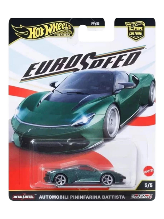 HotWheels Euro Speed Automobili Pininfarina Battista Imported Premium 1:64 Scale