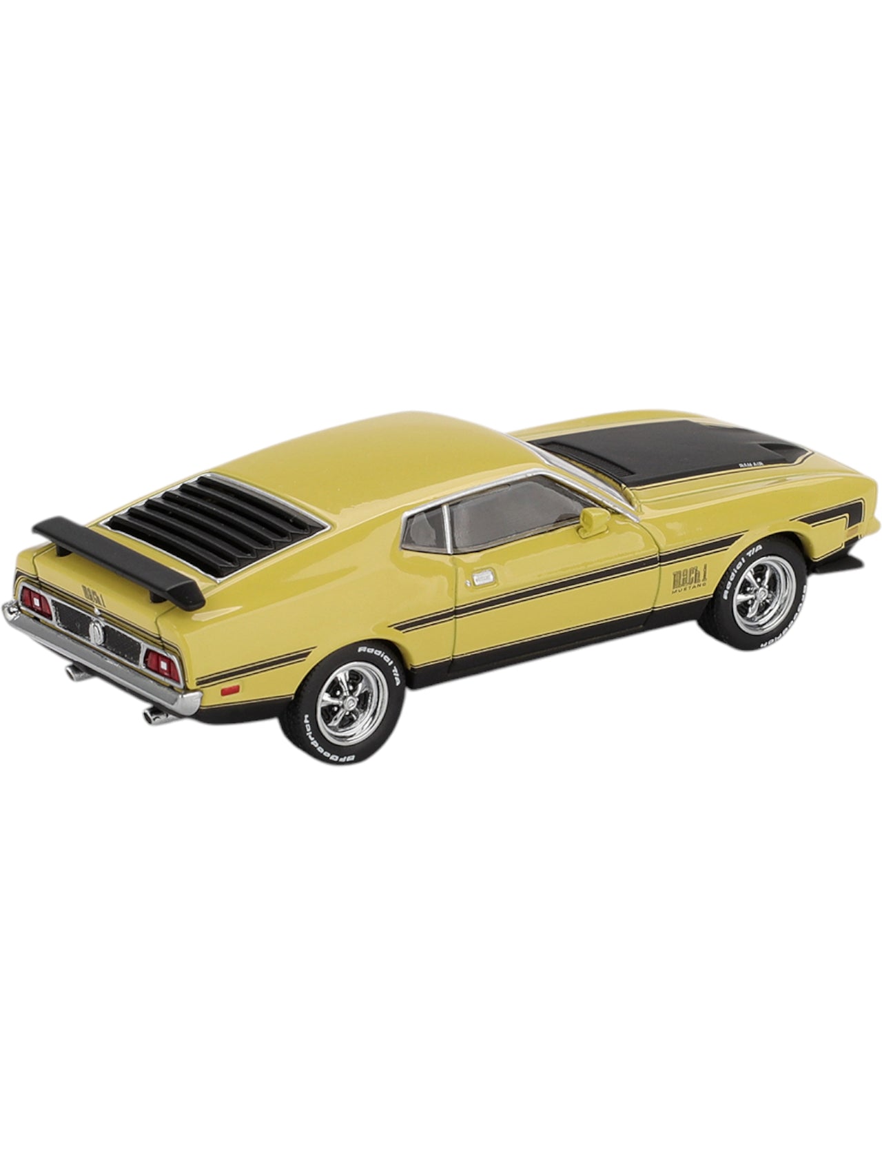 Mini gt #1139 ford mustang mach 1 grabber yellow  1:64 Scale