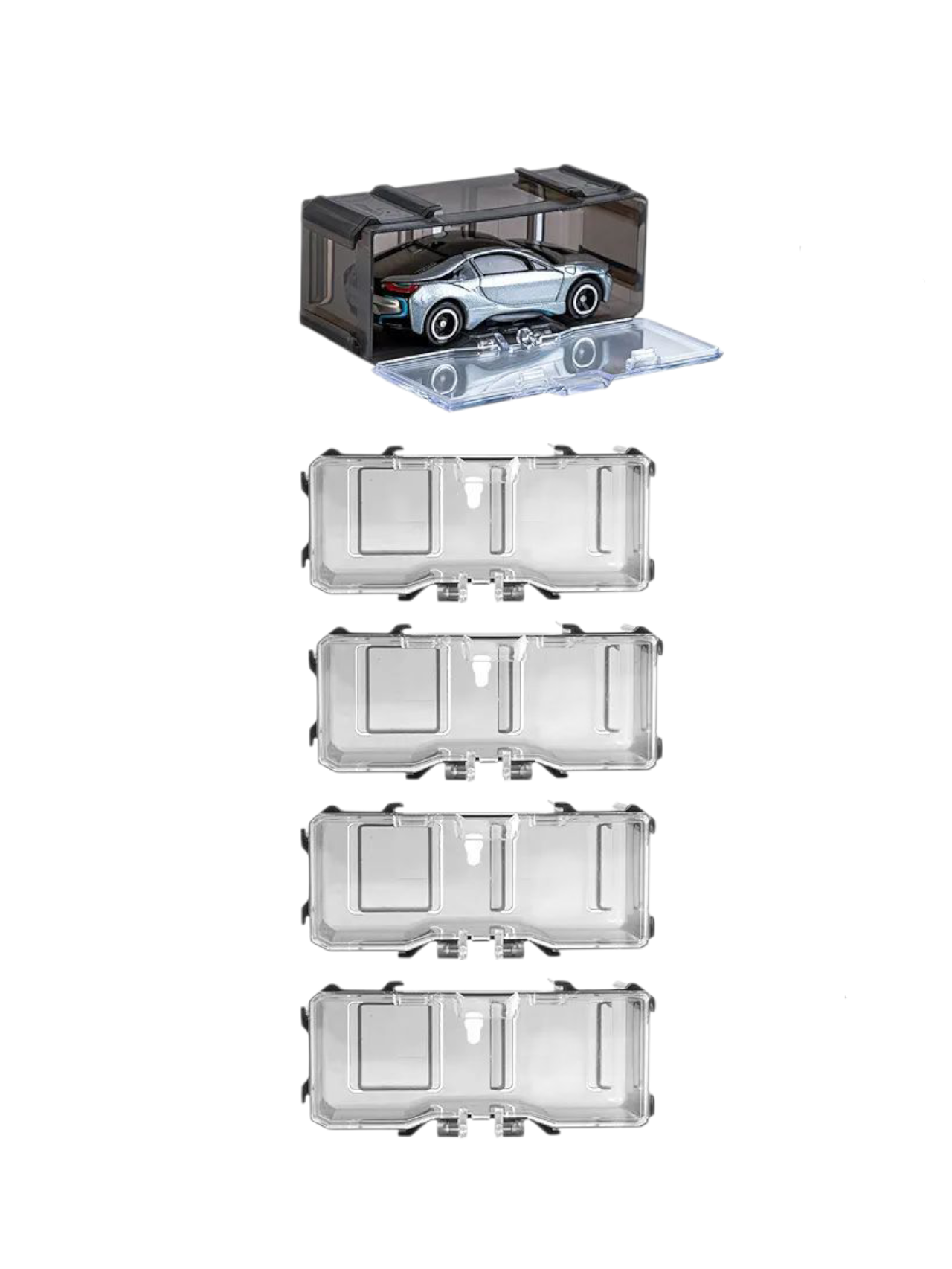 Interlocking Car Storage Case For Hotwheels 1:64 Scale