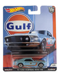 HotWheels Car Culture Gulf 69 Ford Mustang Boss 302 Imported Premium 1:64 Scale
