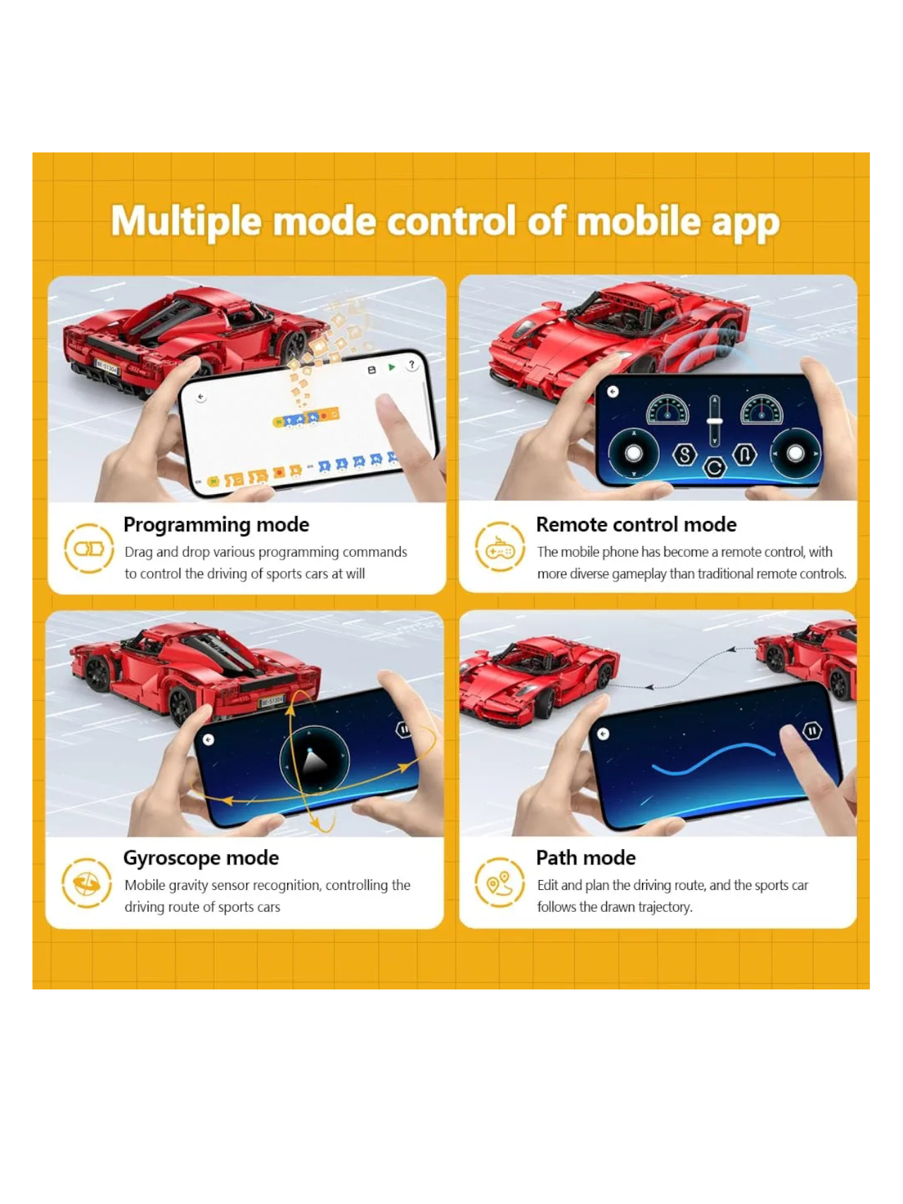 Cada dual mode control (rc) Red blade sport car 1:12 Scale