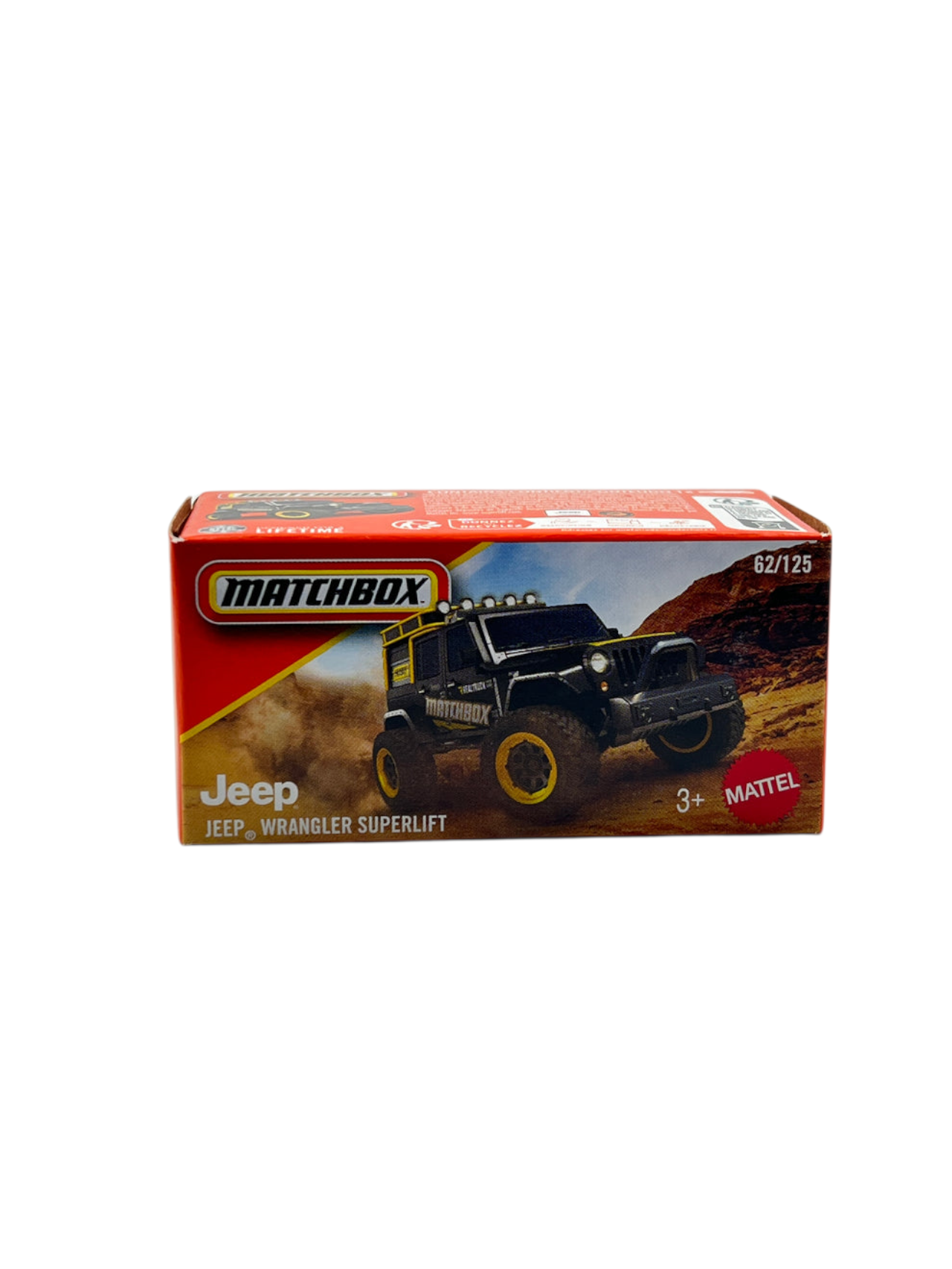 Matchbox Jeep Wrangler Superlift Mainline 1:64 Scale No 62