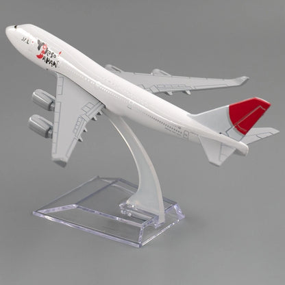 Aircraft Model Aircraft Boeing 747 Yokoso Japan JAL Airlines Model Alloy B747 Plane Airplane 16cm ( Code 128 )