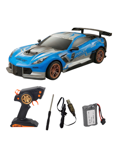 Joy Junction Mustang JOY Junction Mustang 1:10 Scale High-Speed RC Racing Car – 2.4GHz Remote Control Sports Car with Rechargeable Battery, LED Lights & Drift Performance