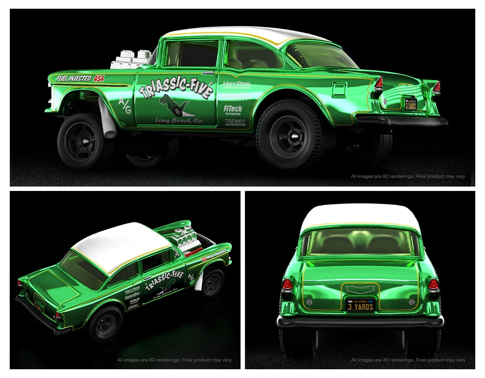 HotWheels RLC '55 Chevy Belair Gasser Imported 1:64 Scale  ( With Protector )