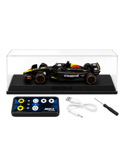 MOKA 1:64 Scale RC  Racing Car with Remote Control | 2.4GHz Rechargeable Racing Car | Black and Red Edition