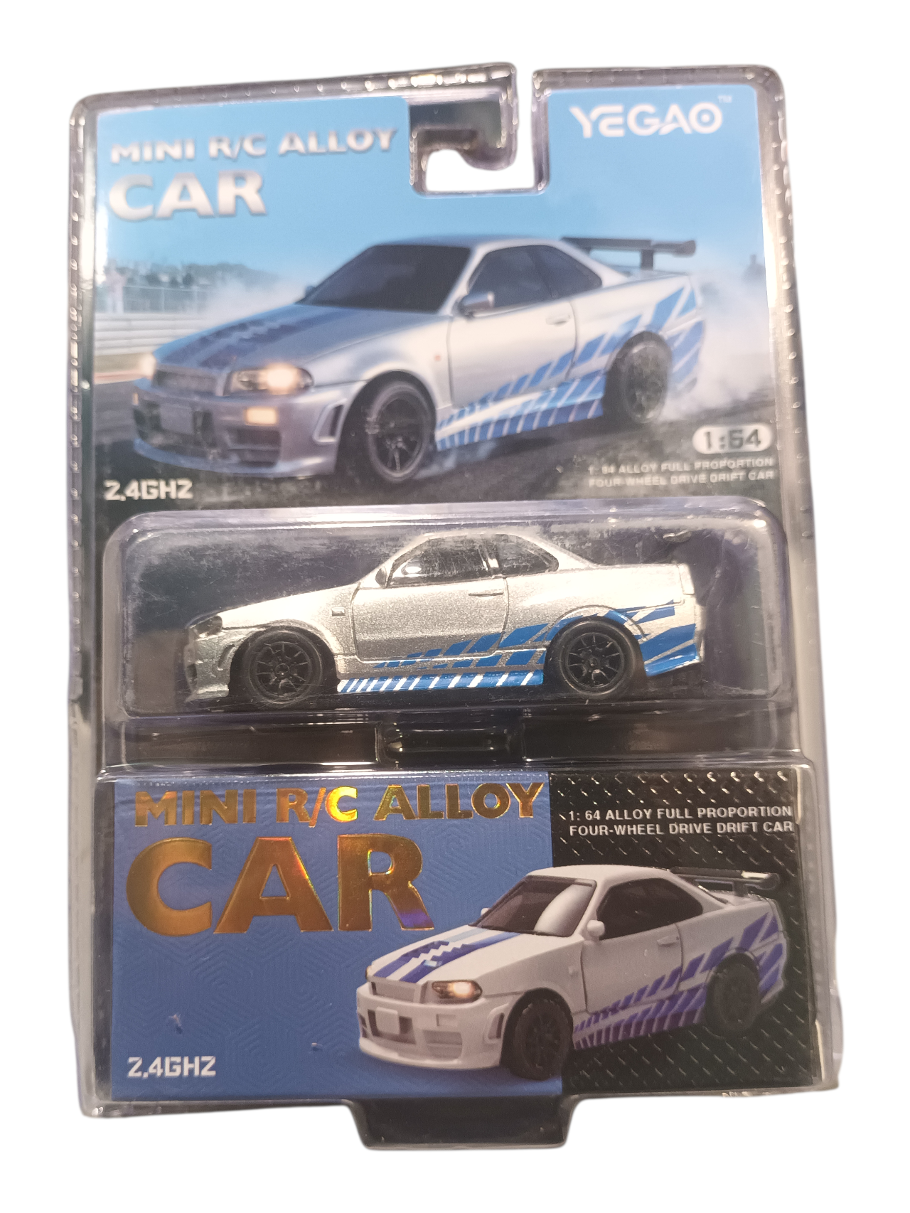 MINI (RC) remote control Alloy Car Yegao Full Proportion Four-wheel Drive Drift Car 2.4GHZ 1:64 Scale