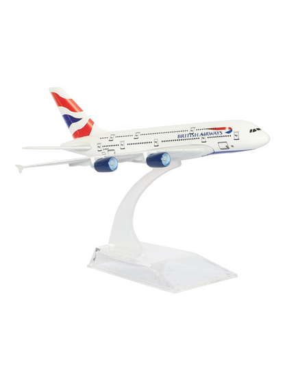 Aircraft Model Airbus A380 British Airways 16 CM Model (Code-112)