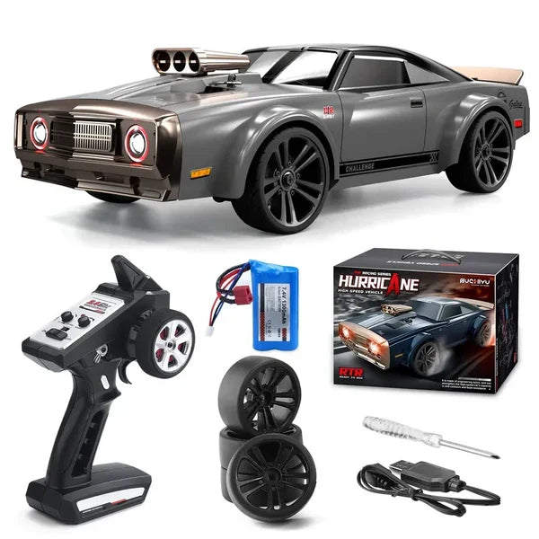 Hurricane High speed Vehicle RC Car 2.4G RTR 4×4 Full Function, Light Imported 1:16 Scale 50KM Speed Drift Car