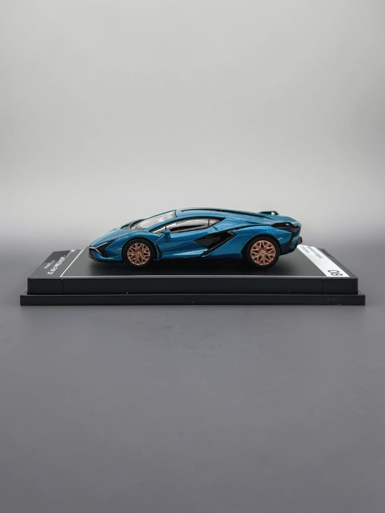 Postercars Hypercar League Collection Lamborghini Sian FKP 37 1:64 Scale  / Blue Uranus No 08