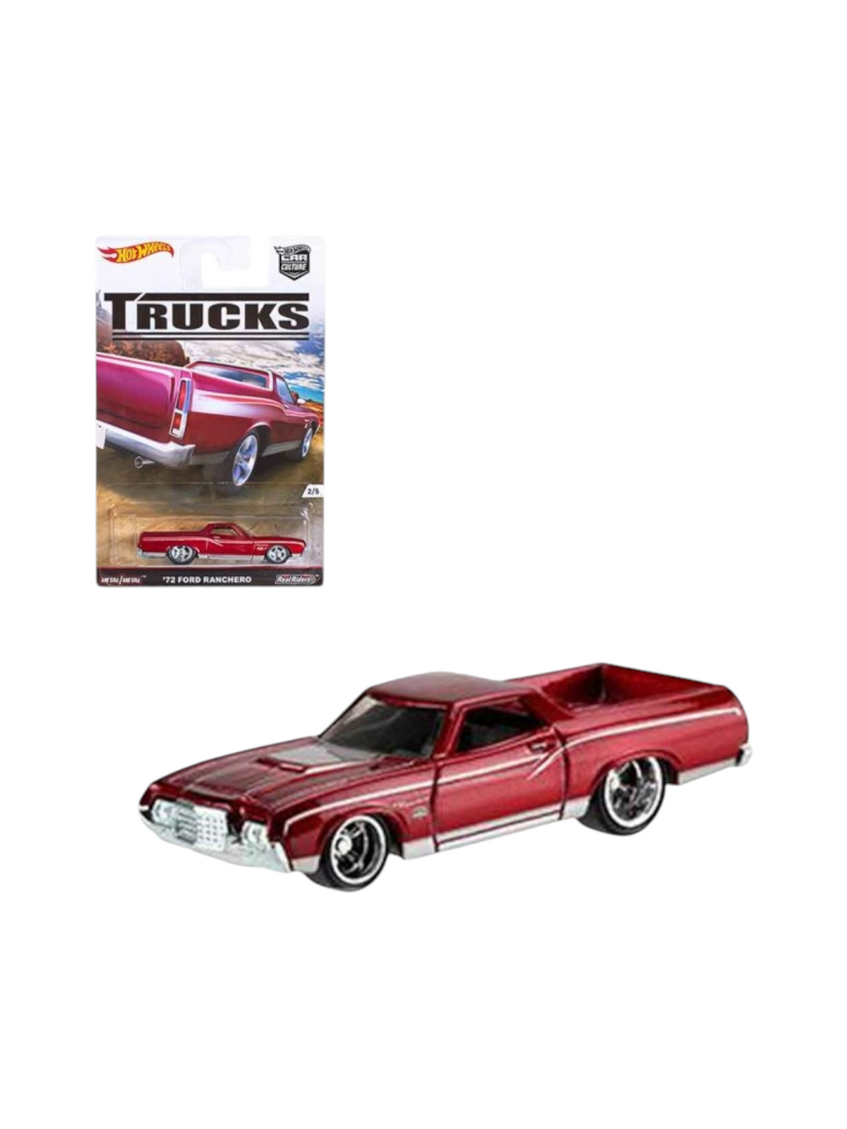 Hotwheels 72 ford ranchero Imported Premium 1:64 Scale