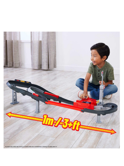 HotWheels Racing Formula 1 (F1) Sprint Race Circuit Track Set With 3 Die-Cast Cars in 1:64 Scale